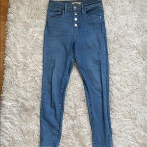 Levi’s mike high skinny jeans